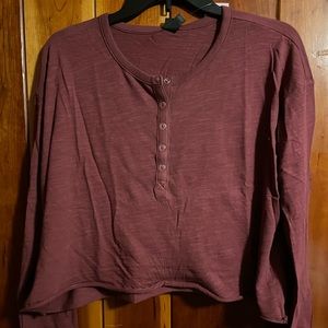 Maroon wild fable long sleeve